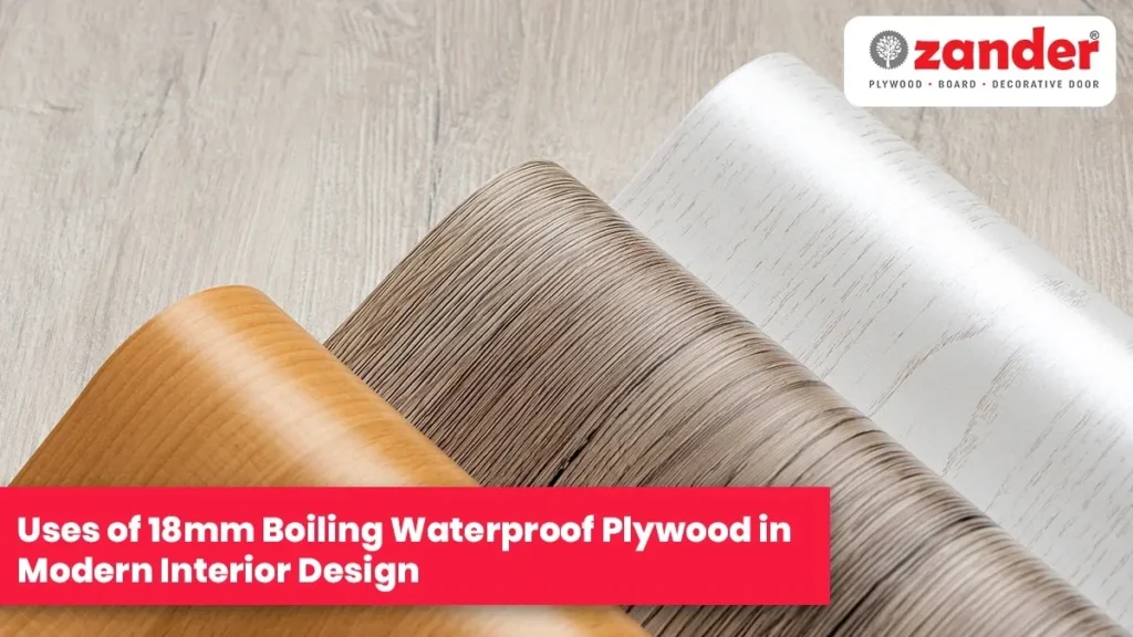 Top Uses of 18mm Boiling Waterproof Plywood in Modern Interior Design - Zander Ply